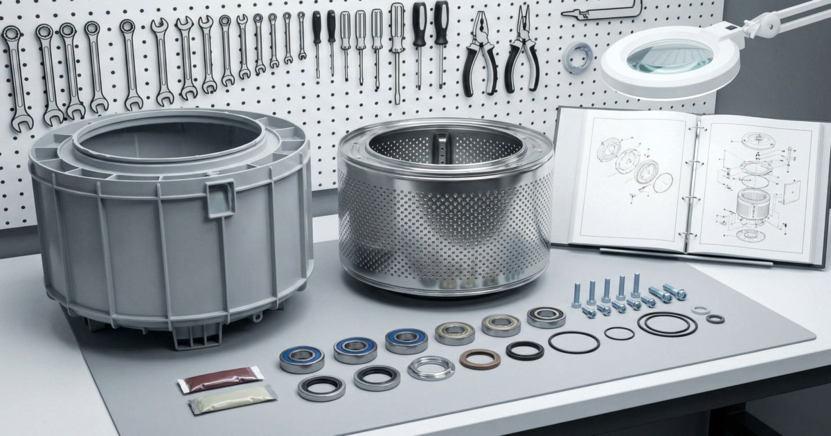 Whirlpool Cabrio Bearing Replacement: Bearing-Only vs. Full Tub Assembly